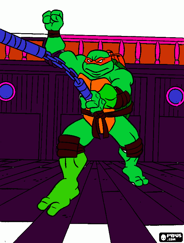 Michaelangelo coloring page