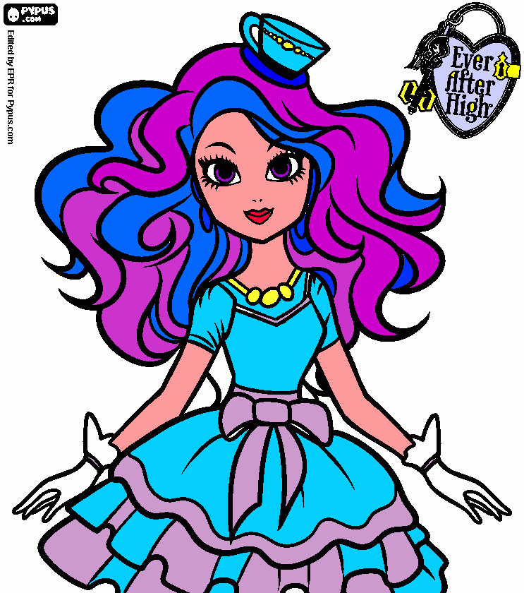 Middlen Hatter coloring page