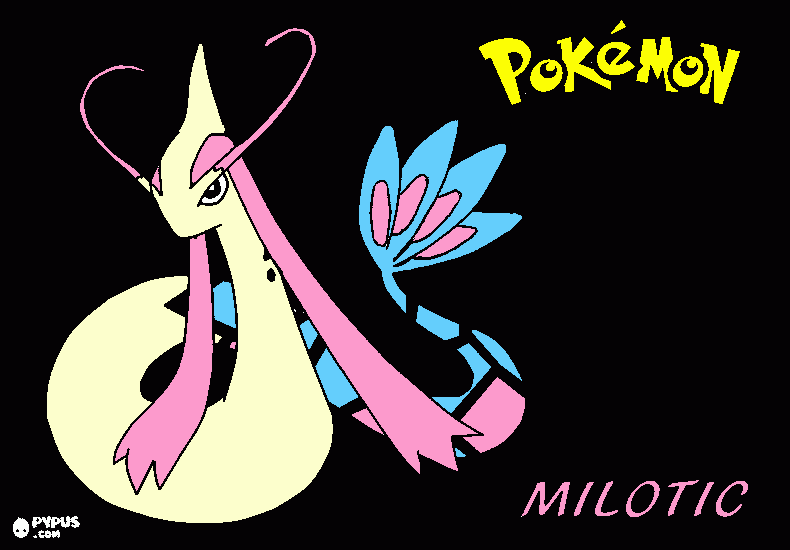 milotic coloring page