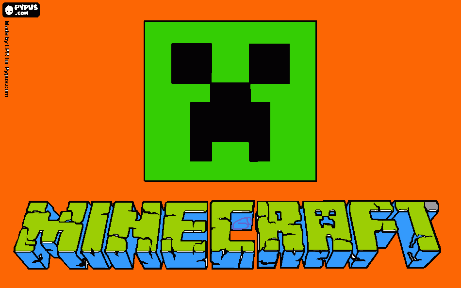 minecraftpage coloring page
