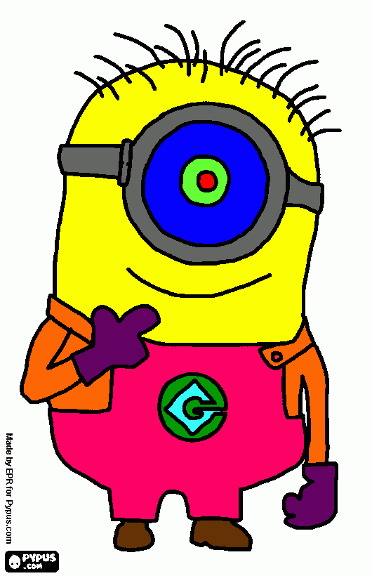 Minion Coloring Picture coloring page