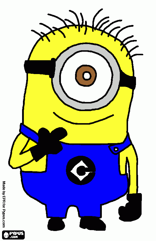 Minion Poster coloring page