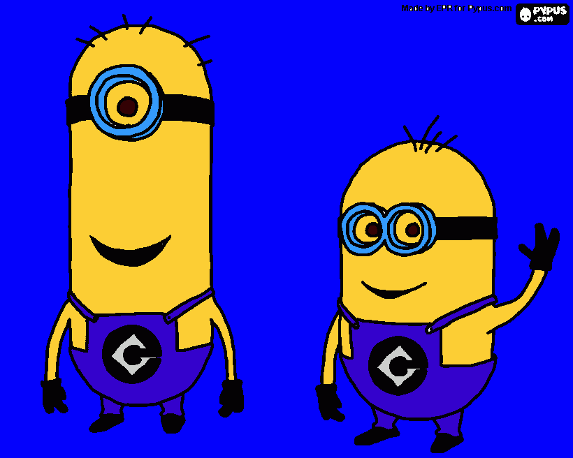 MINIONS! coloring page