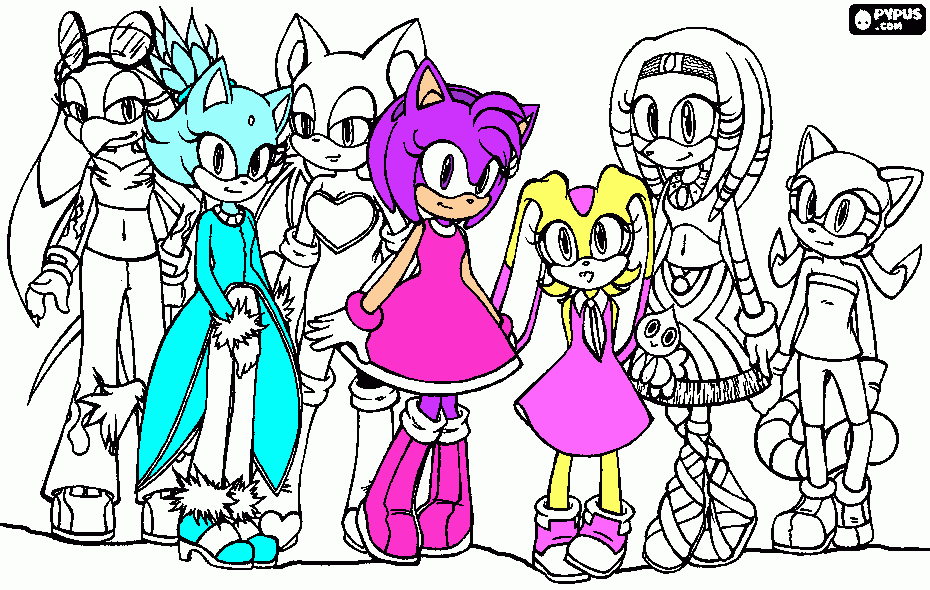 minny and friends coloring page