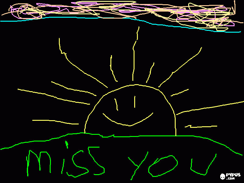 miss you coloring page