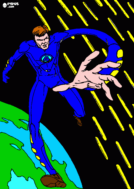 mister fantastic coloring page