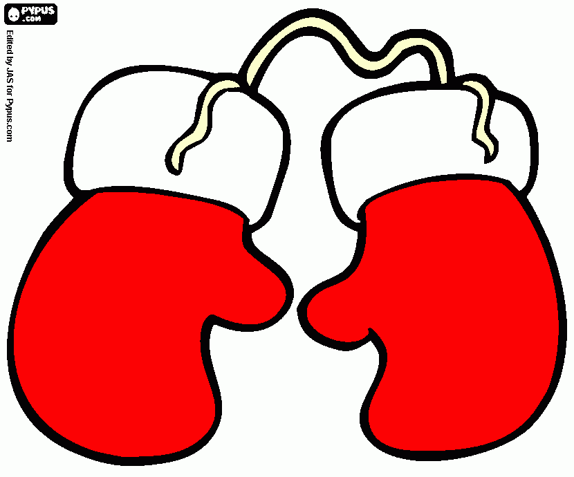 mittens for Santa Claus coloring page