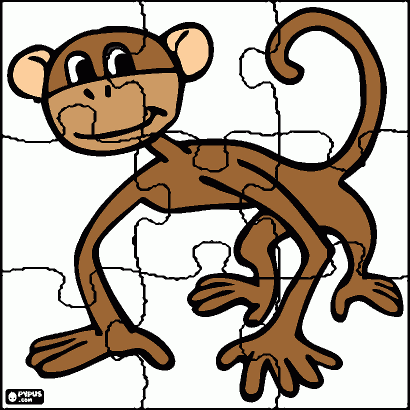 Monkey Puzzle coloring page
