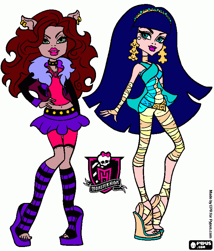 Monster High Colored coloring page