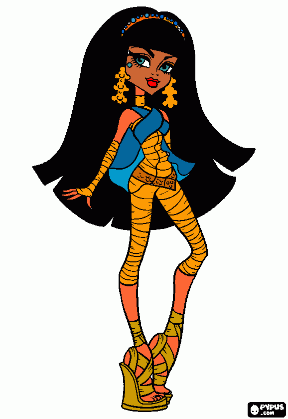 monster high drawing coloring page