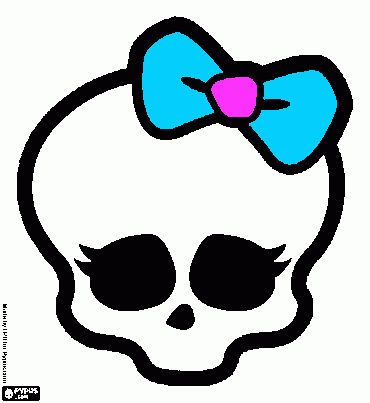 monster high face coloring page