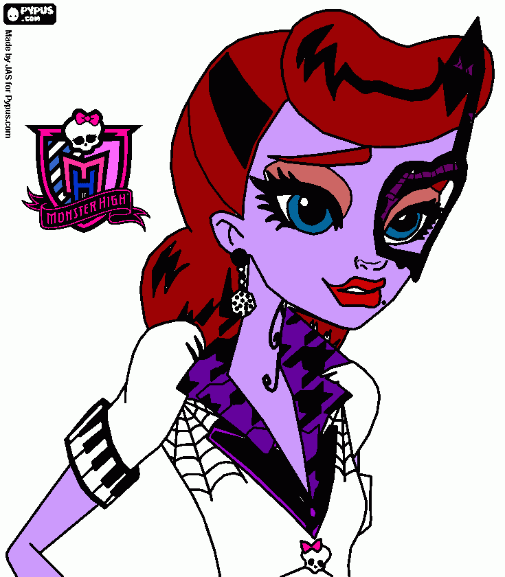 monster high operetta coloring page