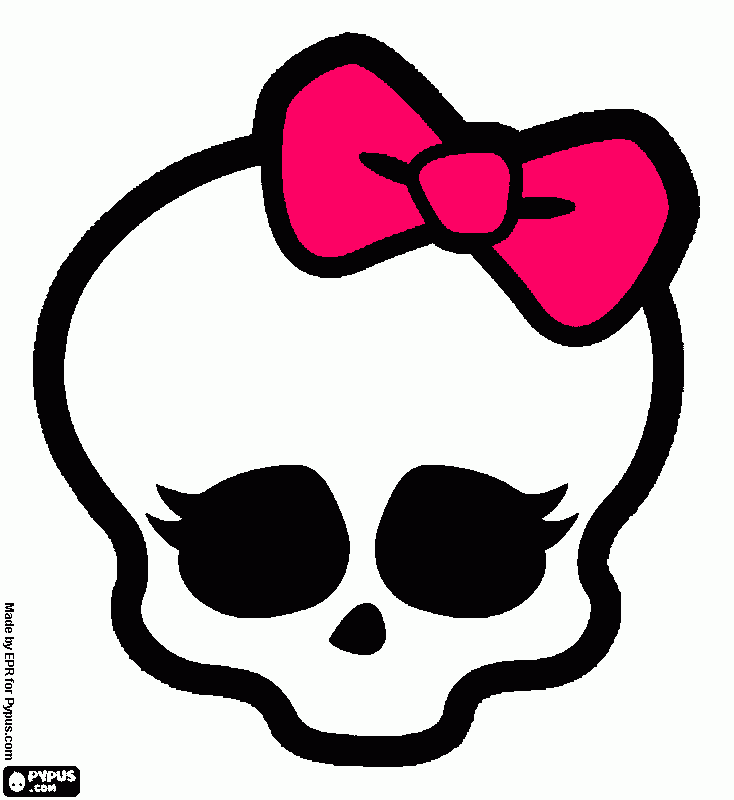 monsterhigh skull coloring page