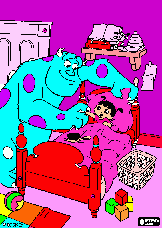 monsters inc. coloring page