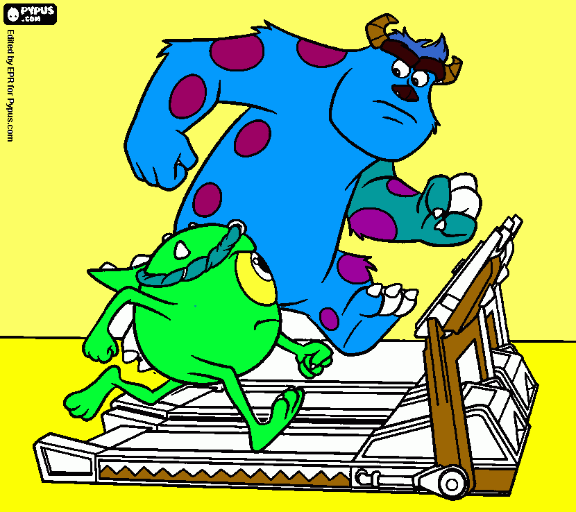 monsters coloring page