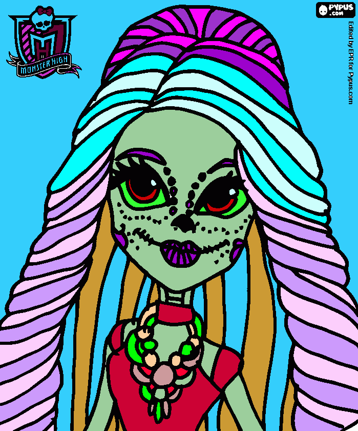 monstershigh coloring page