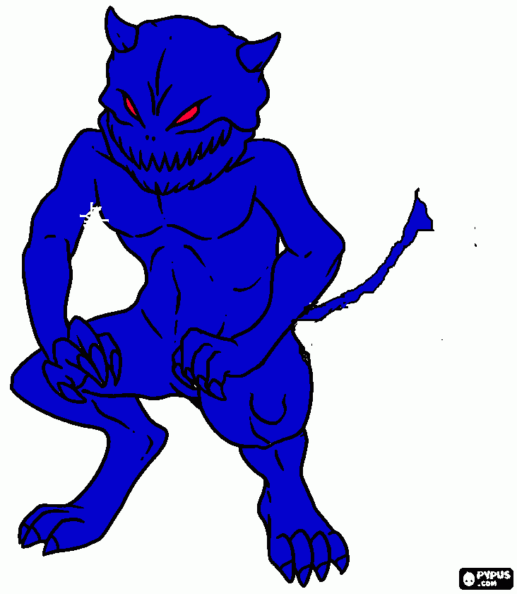 monstre coloring page
