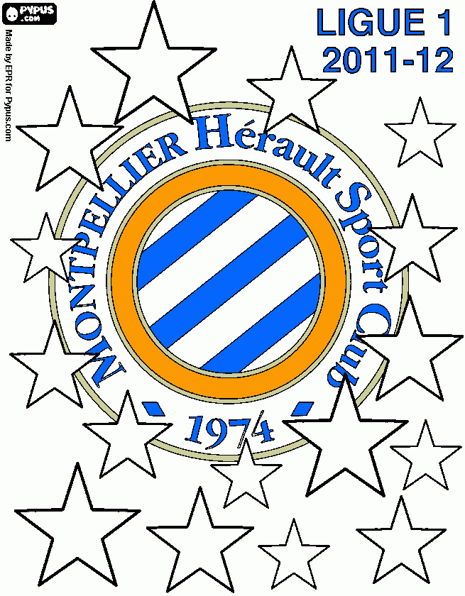 montpellier hsc coloring page