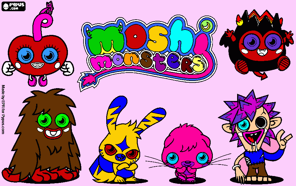 moshi 2 coloring page