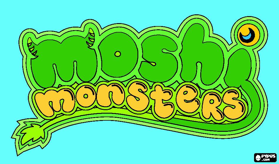 moshi monster j coloring page