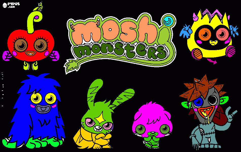 Moshi pic by Albert coloring page