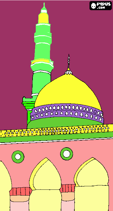 Mosque B1 ALPAS coloring page