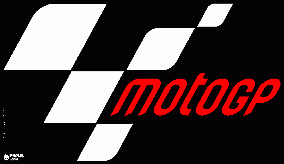 MOTO GP emblem coloring page