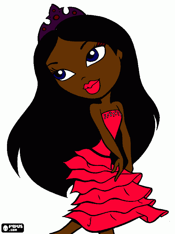 Moxie girl coloring page