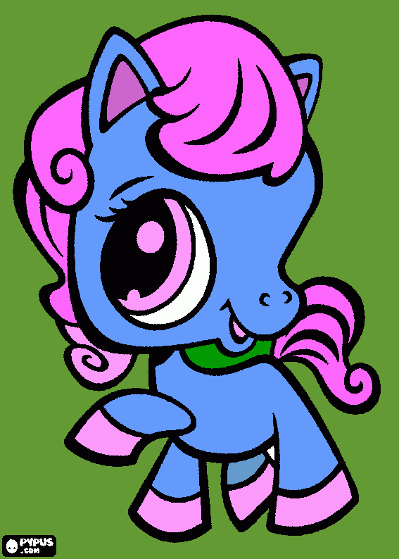 mrs. pinky pony coloring page