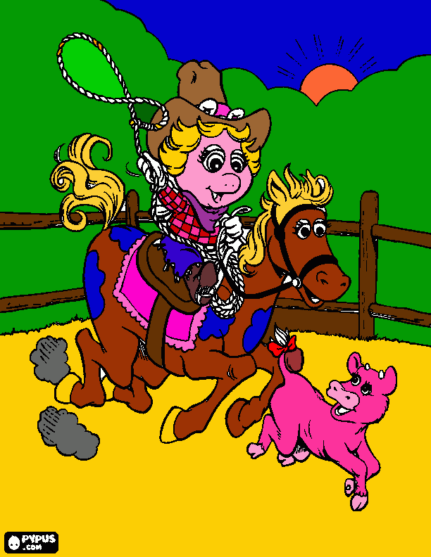 Mrs.Piggy coloring page