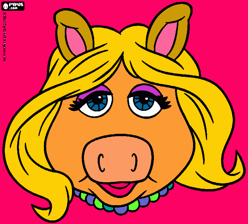 mspiggy coloring page