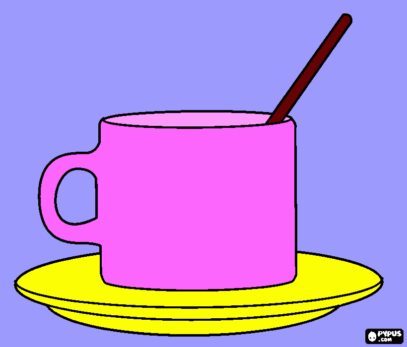 Mug coloring page