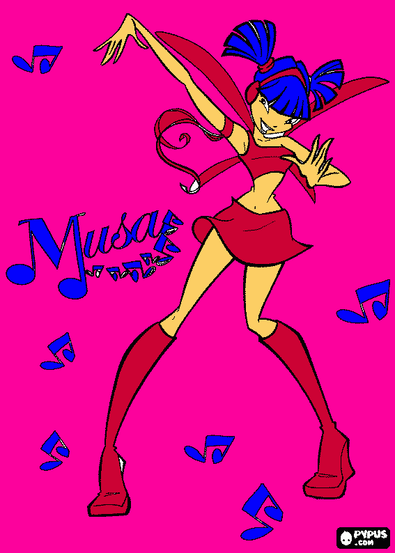 MUSIC IS MY LIFE coloring page