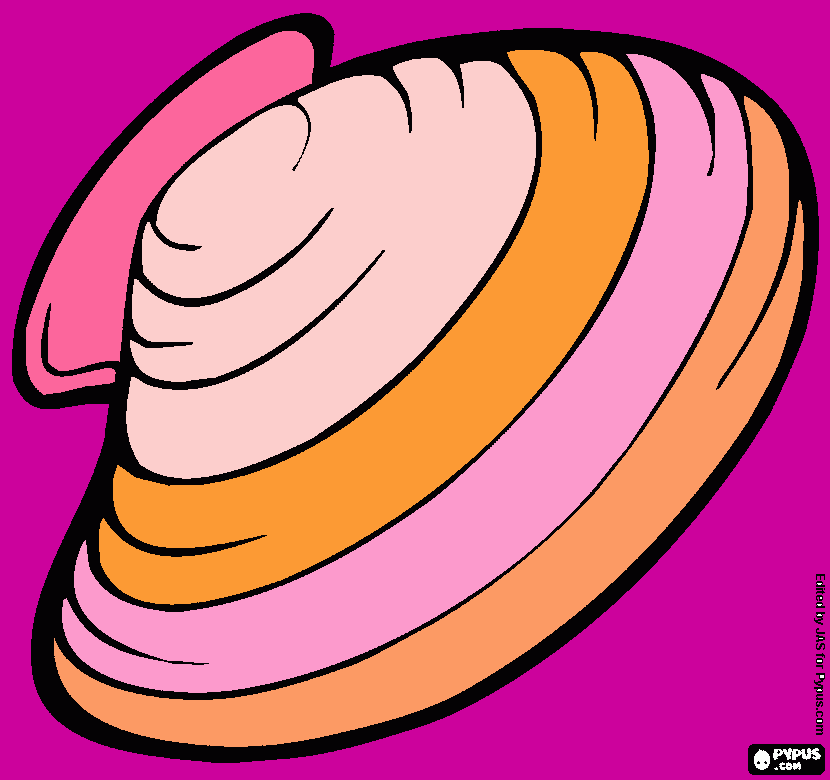 mussel coloring page