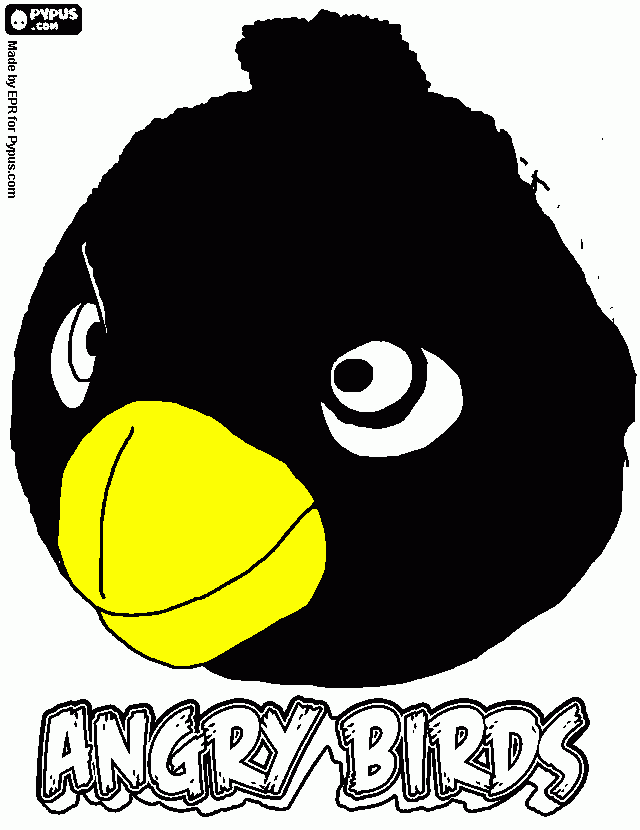 must angrybirds coloring page