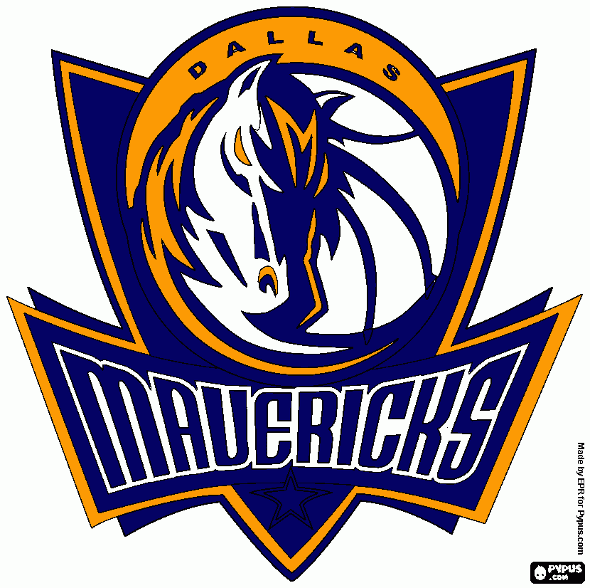 mustang logo coloring page