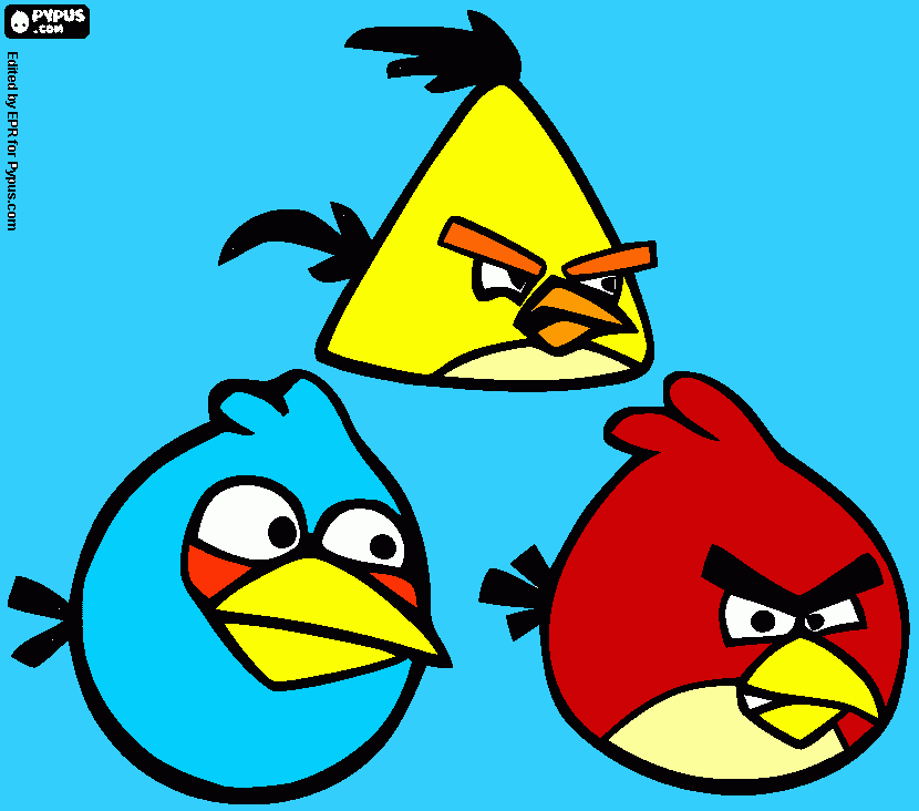 My Angry Birds Drawing coloring page