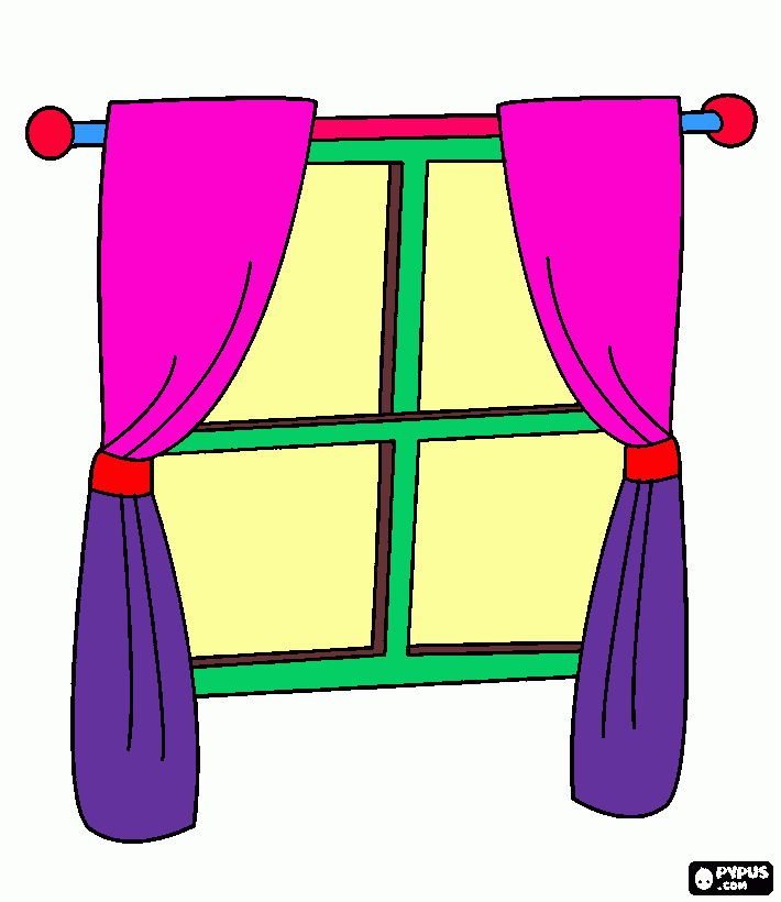 My bedroom window coloring page