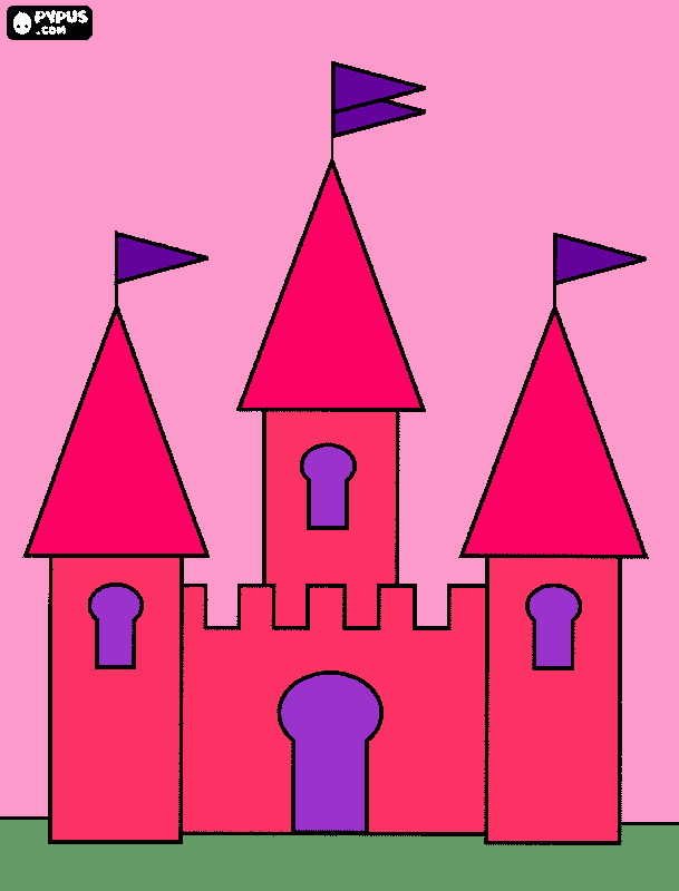 my castle coloring page