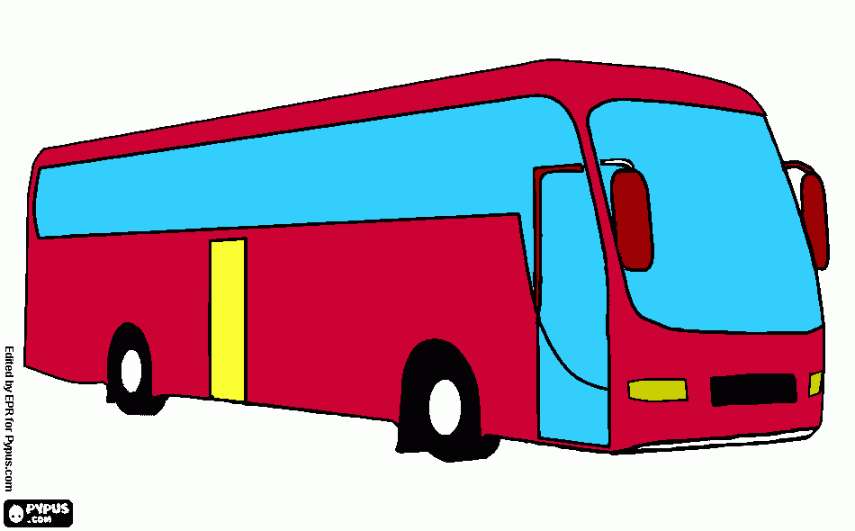My coloried bus to coloring pages coloring page