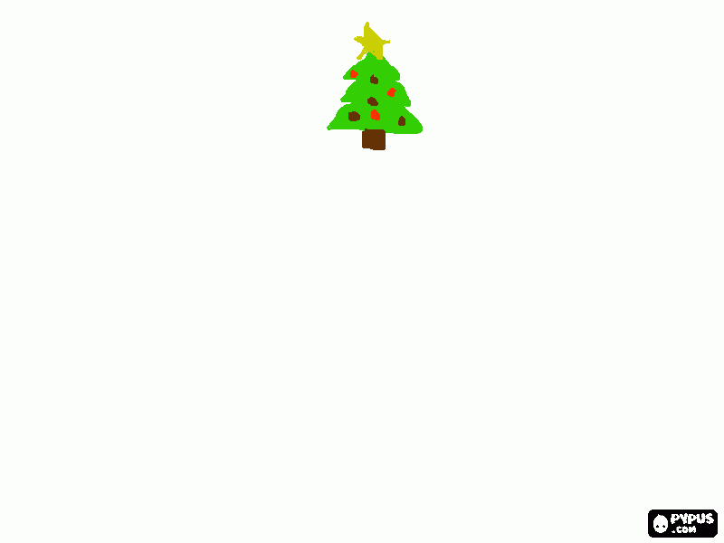 My Decrapid Christmas Tree coloring page