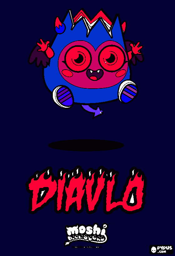 my diavlo coloring page
