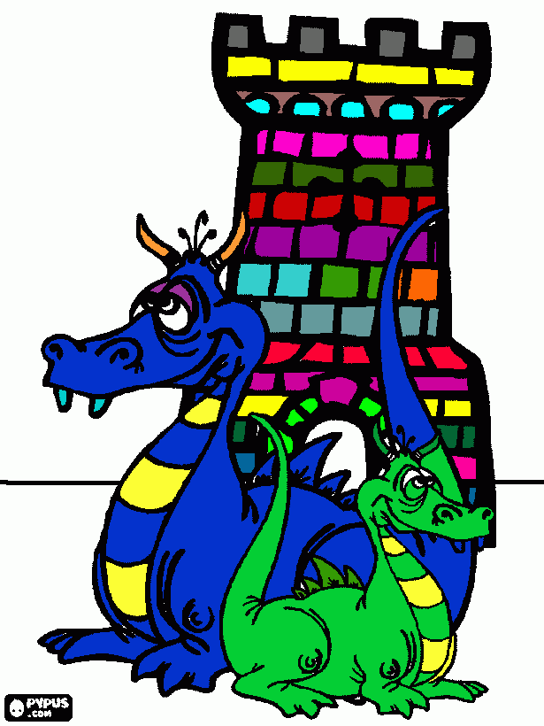 my dragon picture coloring page