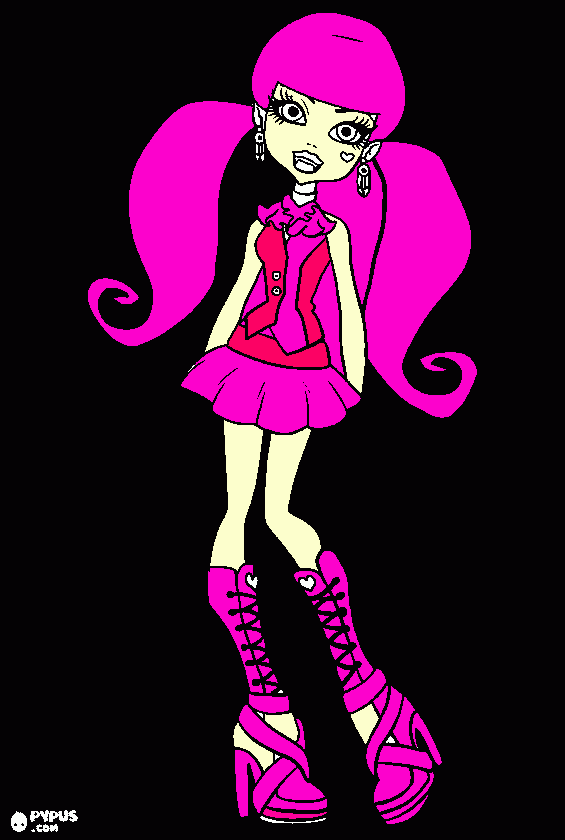 my fav monster high coloring page
