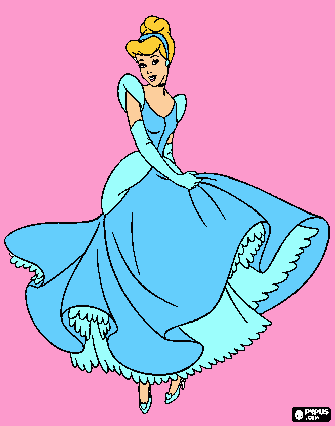 My First Coloring Page - Cinderella coloring page