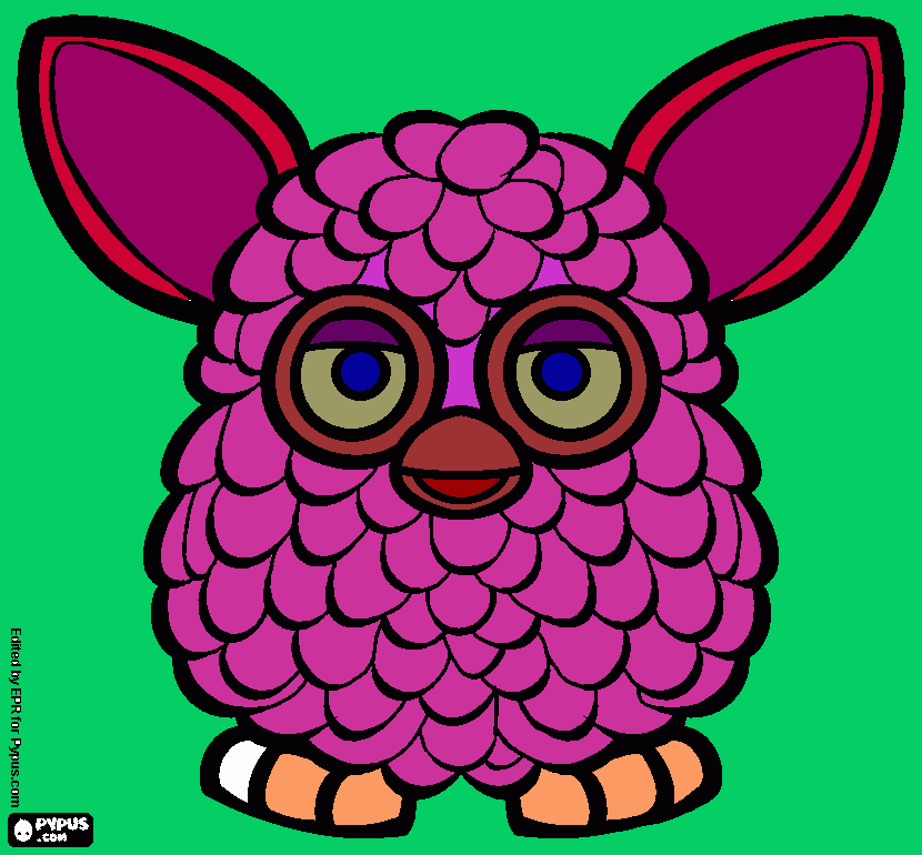my furby coloring page