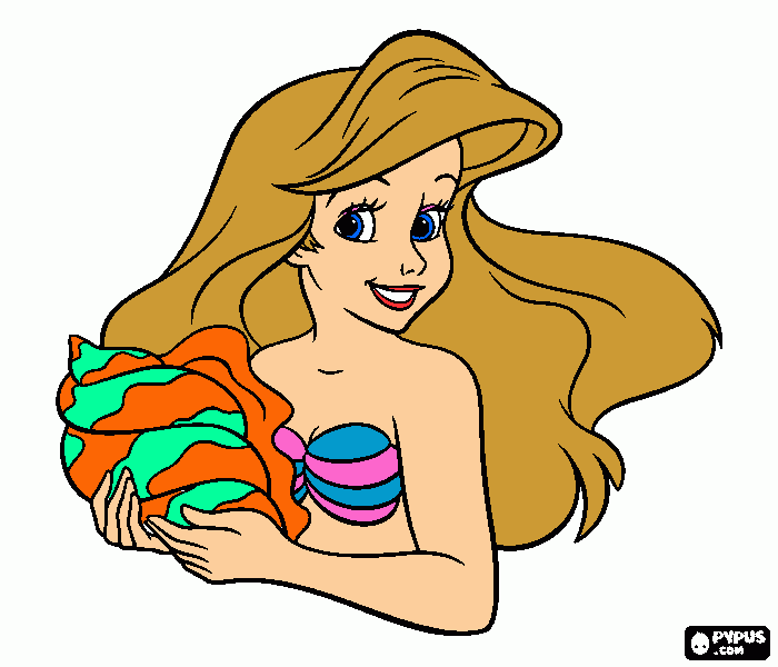 my little mermaid coloring page