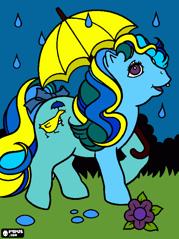 My Little Ponies coloring page