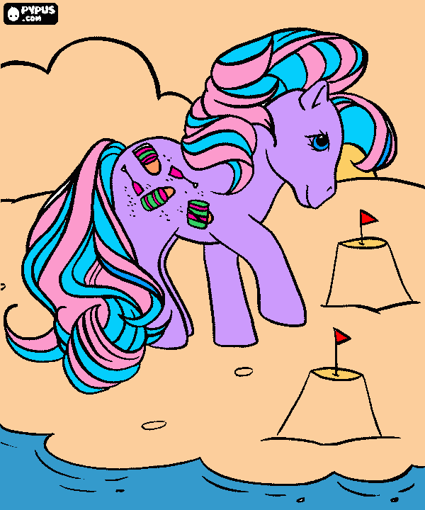 My little pony poster coloring page