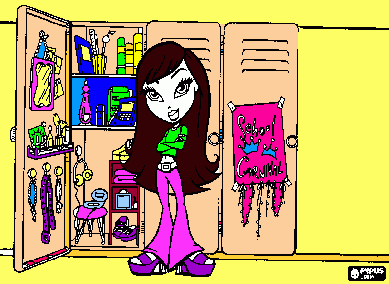 my locker coloring page